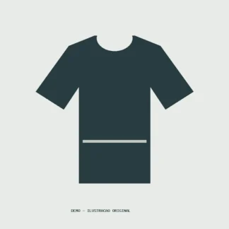 DEMO: ilustração original de camiseta, não é foto de produto real
